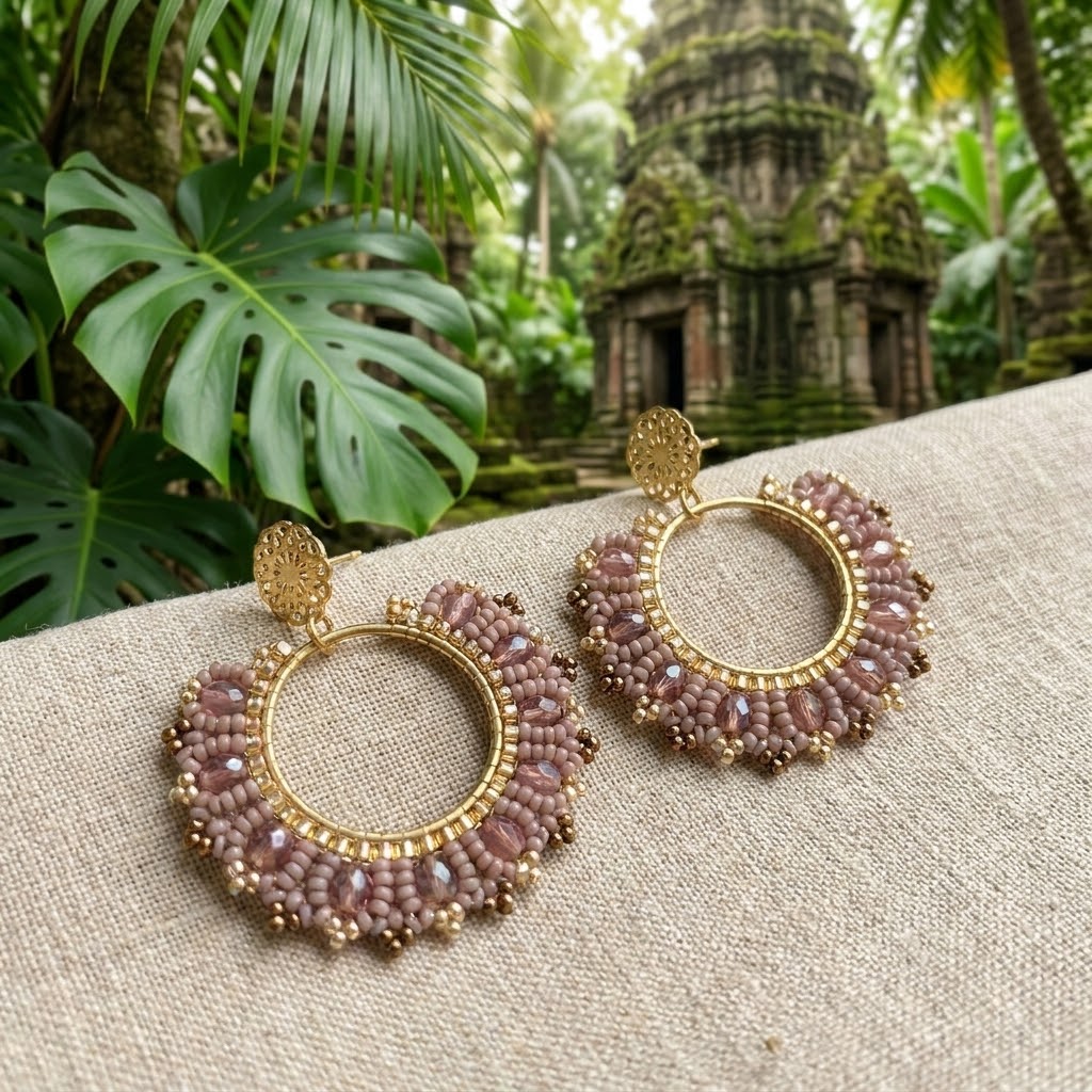 Náušnice Kruhy Rosé Soleil